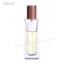 Bouteille de parfum en verre mince en cuir de 60 ml